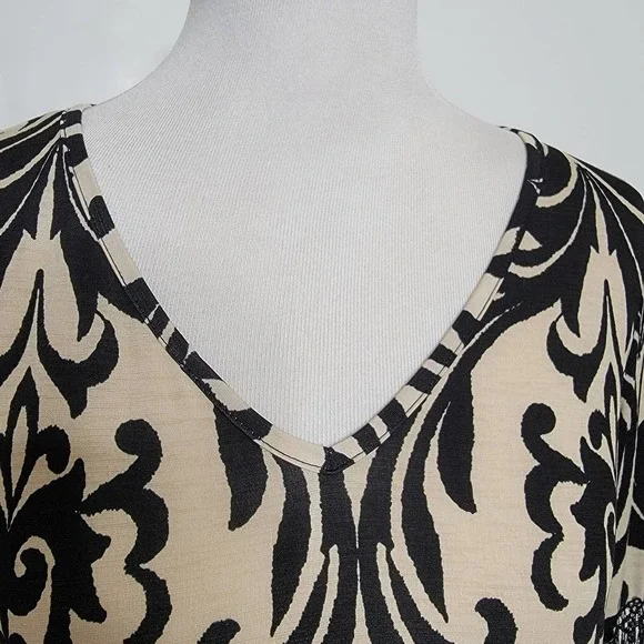 Boho, Hippie, Peasant Crochet Dress Black Medium. - Picture 7 of 12